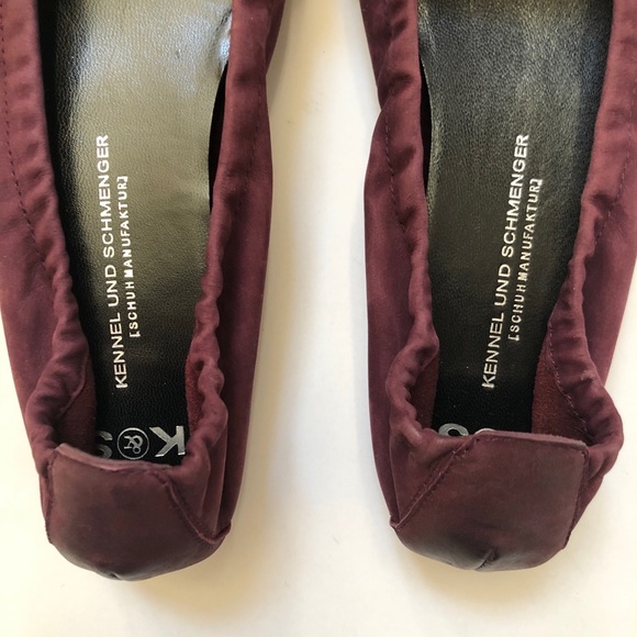 Kennel & Schmenger German Designer Flats Purple Leather Ballet 5.5 EU / 8 - Picture 2 of 9